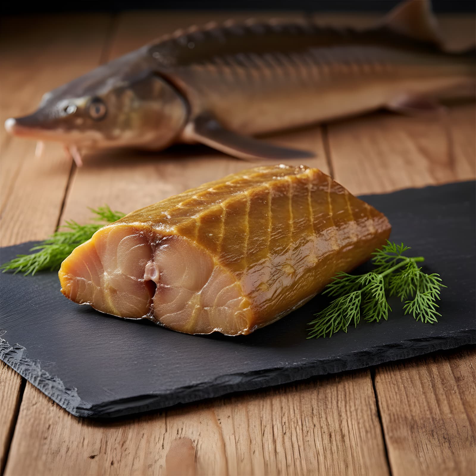Cold Smoked Siberian Sturgeon