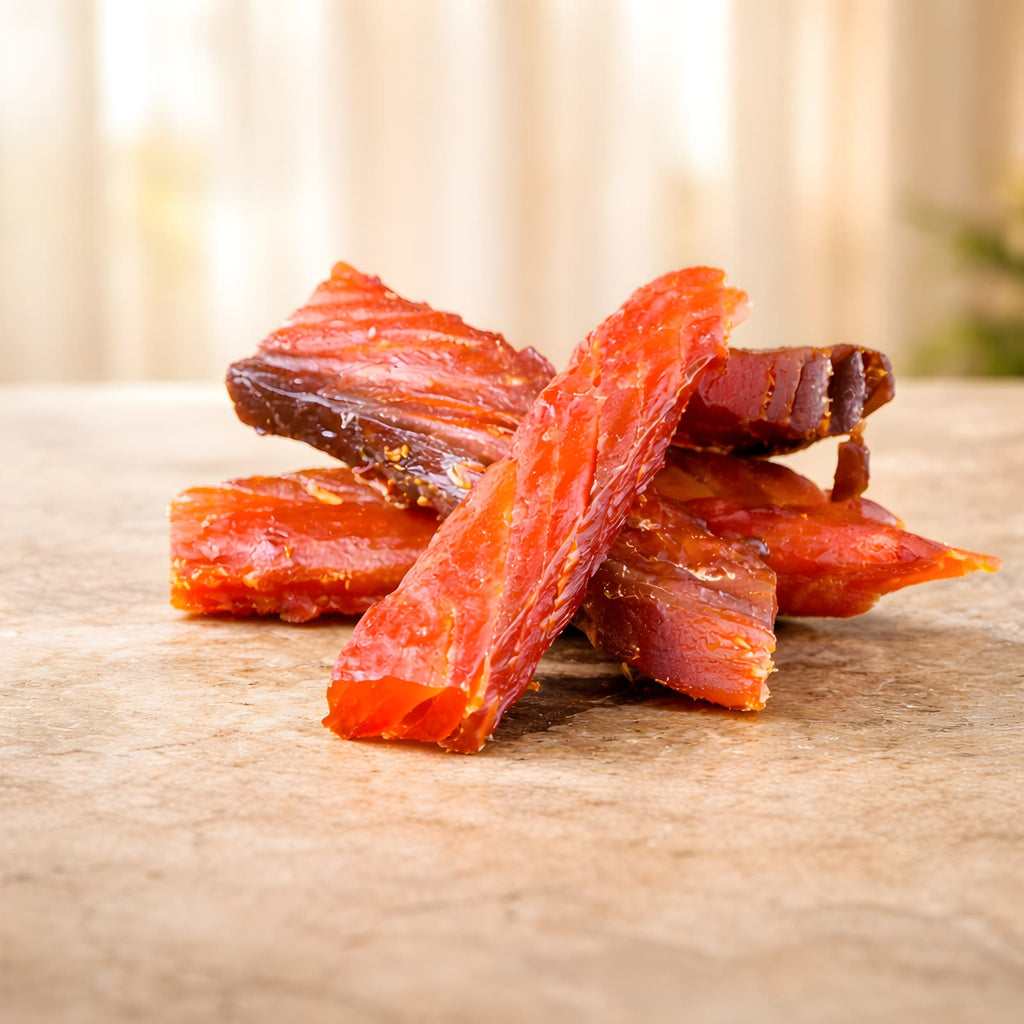 Salmon Jerky Cold Smoked (Lox Jerky)